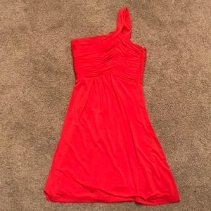 Gianni Bin XS Orange One Shoulder Dress